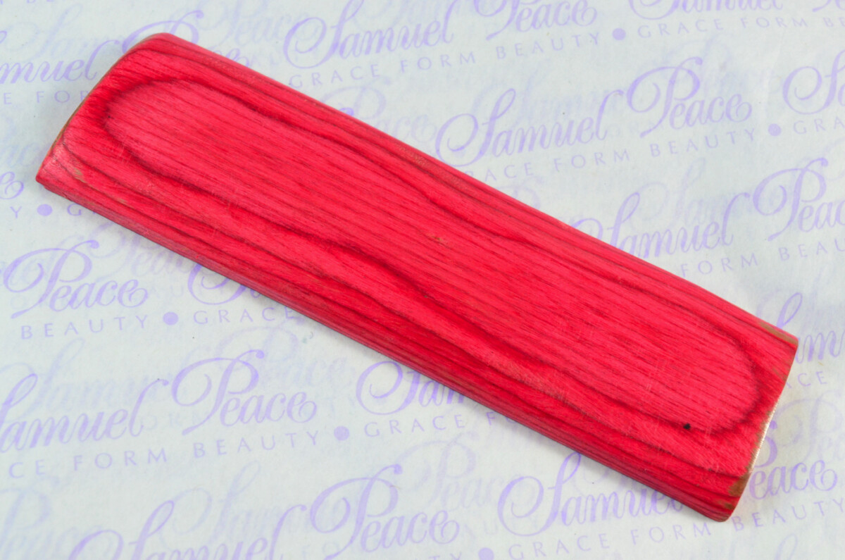 Pair of Fuchsia Pink Laminated Wood Knife Scales Knife Making Parts Wood Blanks - Image 3