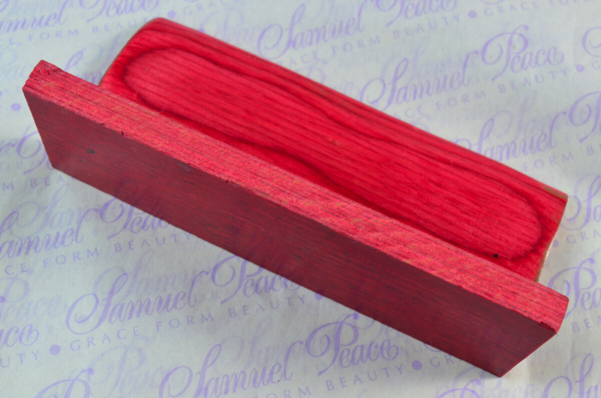 Pair of Fuchsia Pink Laminated Wood Knife Scales Knife Making Parts Wood Blanks - Image 4