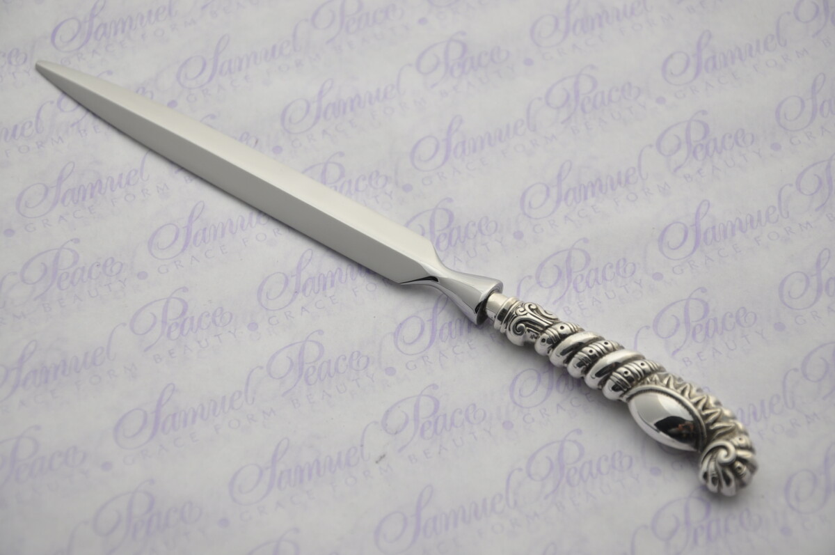 Heavy Ornate Pattern Sterling Silver Letter Opener Birmingham 1899 Gift Boxed - Image 6