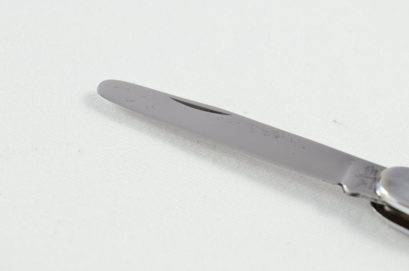 A Richards Stainless Steel Engine Turned Smoker's Pocket Pen Knife - Image 2