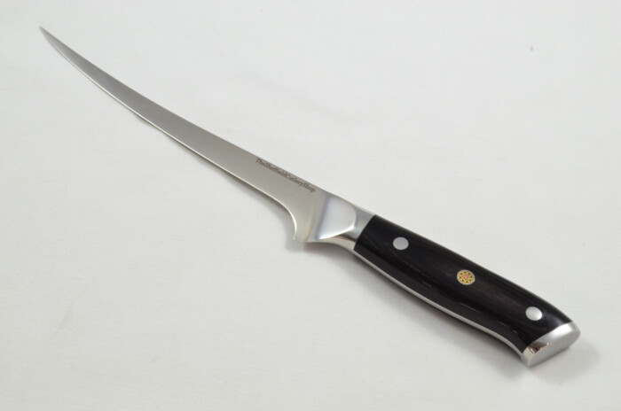 Black Wood Handled Boning Knife 8" - Made In Sheffield High Carbon Stainless Steel Razor Sharp