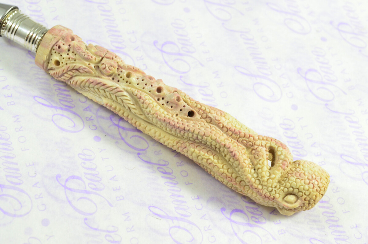 Hand Carved Beautiful Octopus Handled Silver Plated Ferruled Letter Opener Made in Sheffield 2020 - Image 5