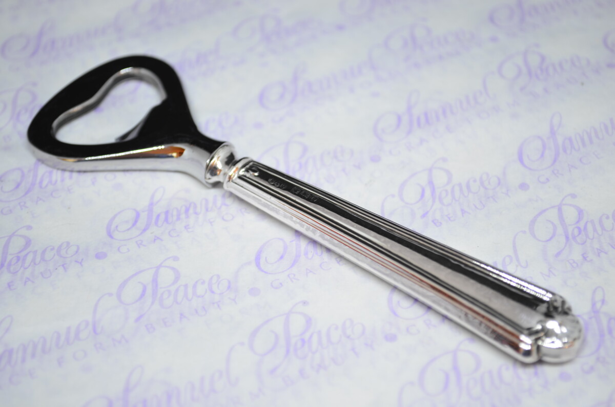 Boodle and Dunthorne Howard Pattern Sterling Silver Bottle Opener Sheffield 1926
