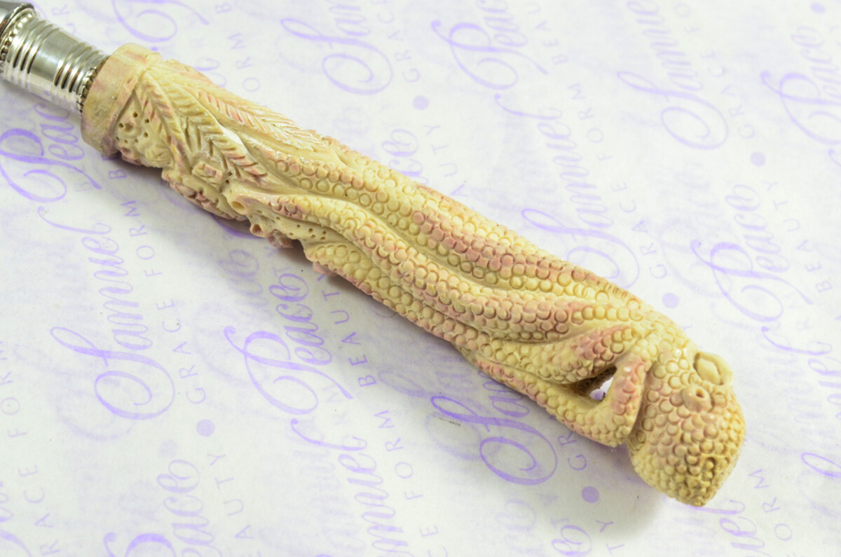Hand Carved Beautiful Octopus Handled Silver Plated Ferruled Letter Opener Made in Sheffield 2020 - Image 9
