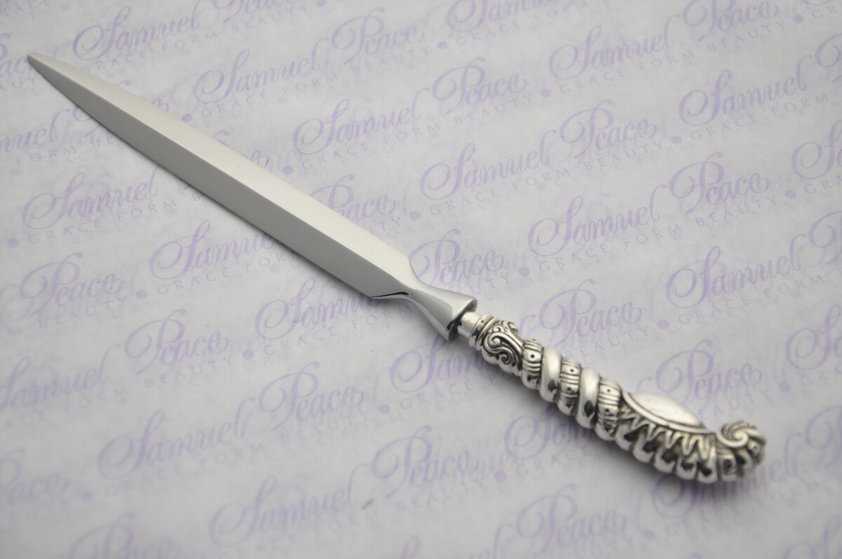 Heavy Ornate Pattern Sterling Silver Letter Opener Birmingham 1899 Gift Boxed - Image 3