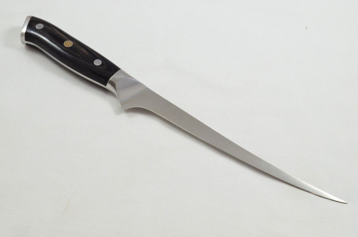 Black Wood Handled Boning Knife 8" - Made In Sheffield High Carbon Stainless Steel Razor Sharp - Image 2