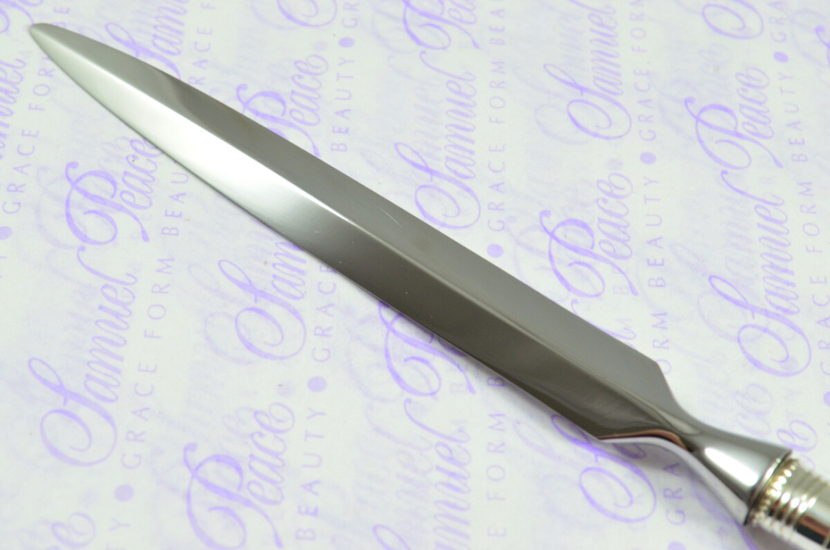 Hand Carved Beautiful Octopus Handled Silver Plated Ferruled Letter Opener Made in Sheffield 2020 - Image 7