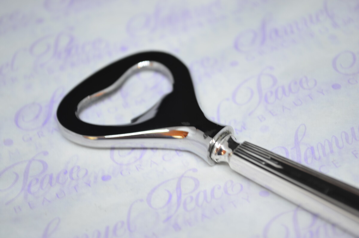 William Yates Art Deco Pattern Sterling Silver Bottle Opener Sheffield 1938 - Image 3