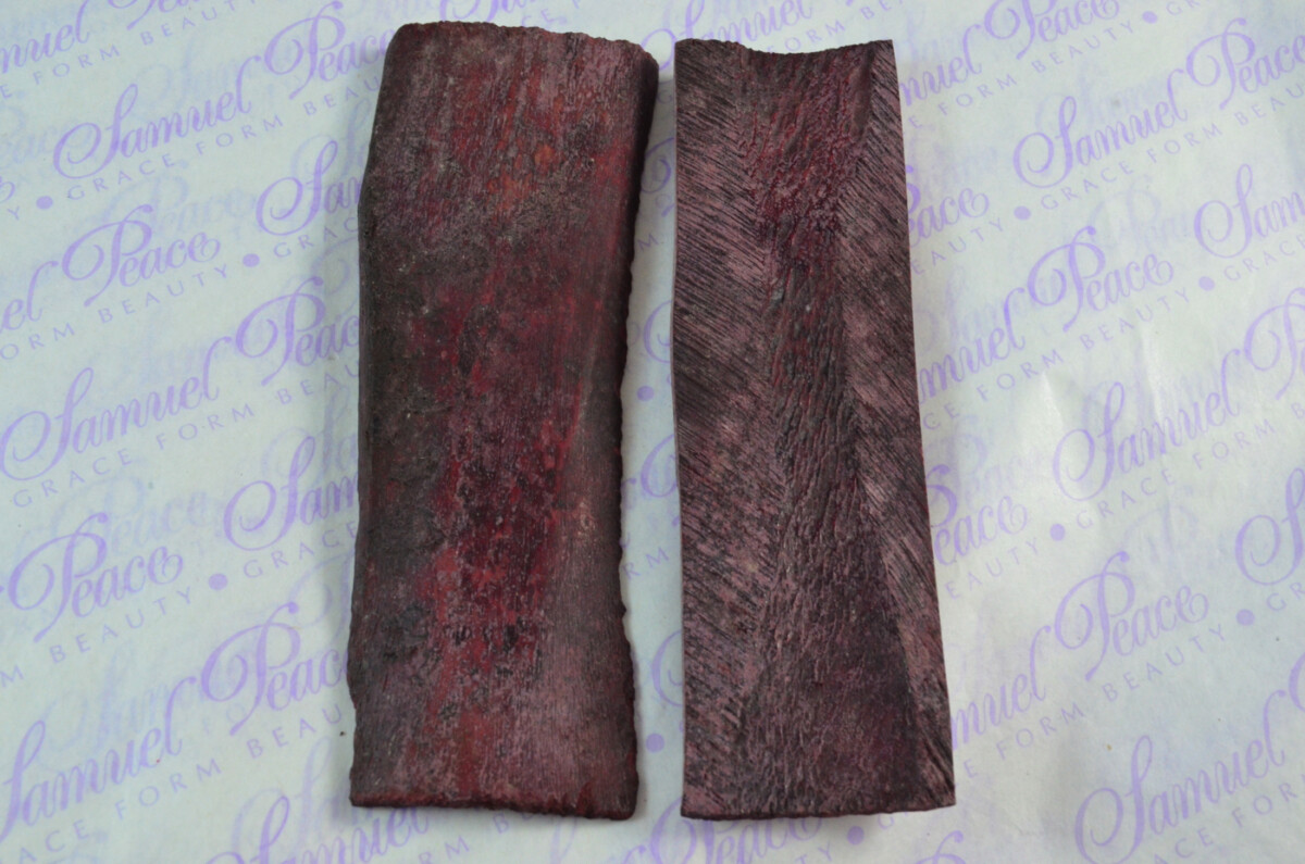Pair of Pink Dyed Camel Bone Natural Knife Scales Knife Making Parts Bone Scale Blanks - Image 2
