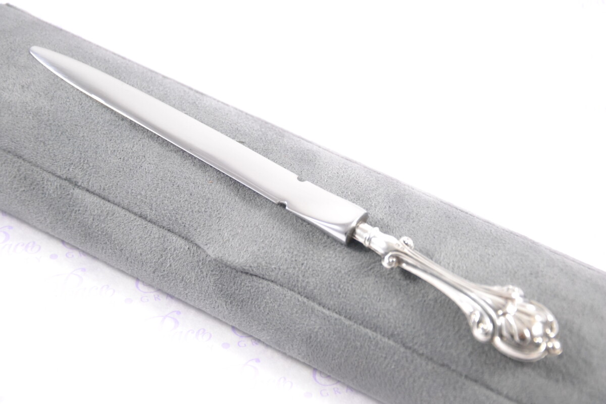 Heavy Ornate Pattern Sterling Silver Letter Opener Birmingham 1934 Gift Boxed