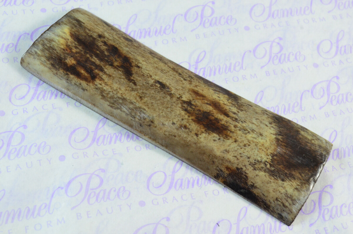 Pair of Black Dyed Camel Bone Natural Knife Scales Knife Making Parts Bone Scale Blanks - Image 3