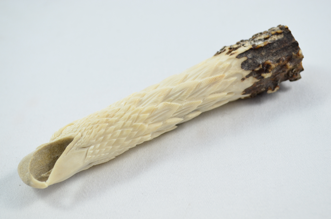 Eagle Carved Walking Stick Cane Top Handle Stag Antler Horn Made Sheffield England - Image 5
