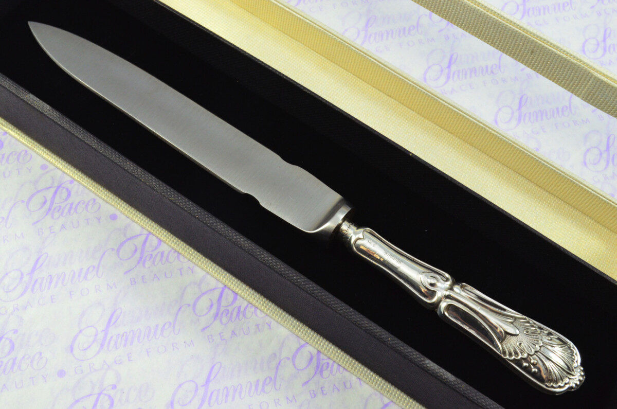 Delightful William Yates Sheffield Sterling Silver Handled Letter Opener Newton Pattern 1912 Cased - Image 2