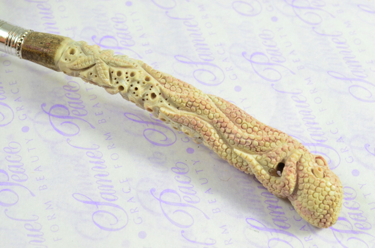 Hand Carved Astonishing Octopus Handled Silver Plated Ferruled Letter Opener Made in Sheffield 2020 - Image 6