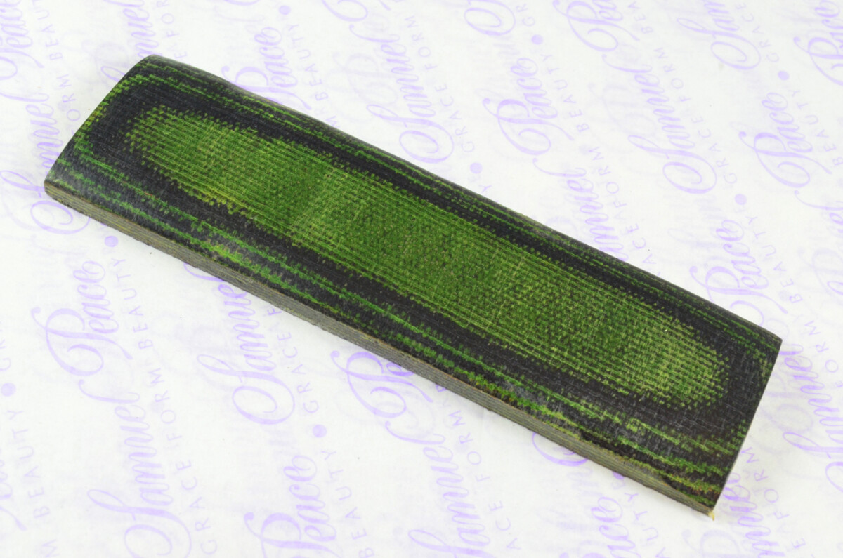 Pair of Army Green & Black Canvas Micarta Knife Scales Knife Making Parts Micarta Blanks - Image 3
