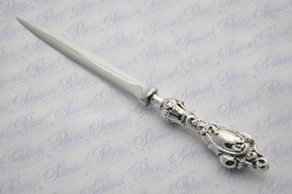 Huge Heavy Ornate Pattern Sterling Silver Letter Opener Birmingham 1901 Gift Boxed - Image 3