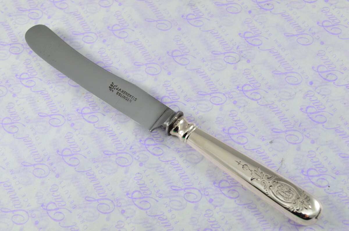 4 German Knives Sterling Silver 800 Silver Mark - Image 5