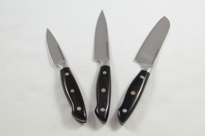 A Basic 3-Piece Black-Handled Premium Kitchen Knife Set – Ergonomic Handle, Made in Sheffield - Image 8