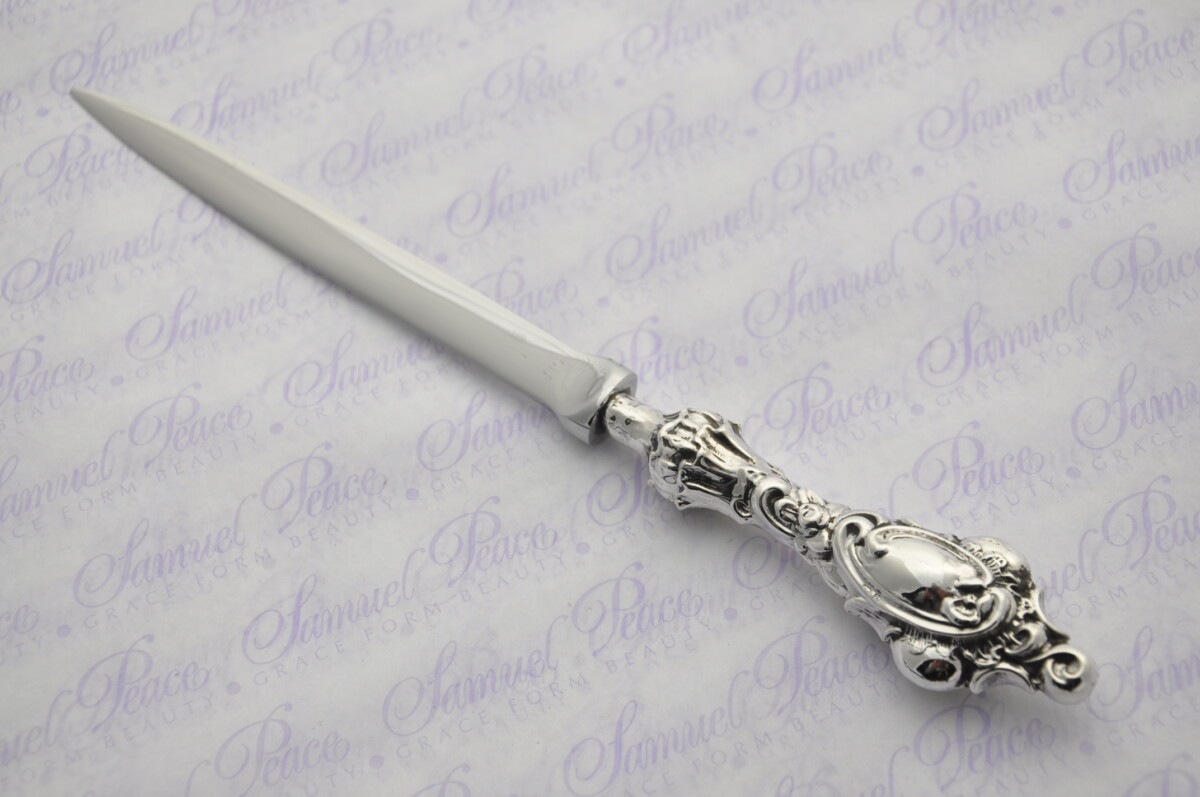 Huge Heavy Ornate Pattern Sterling Silver Letter Opener Birmingham 1901 Gift Boxed - Image 6