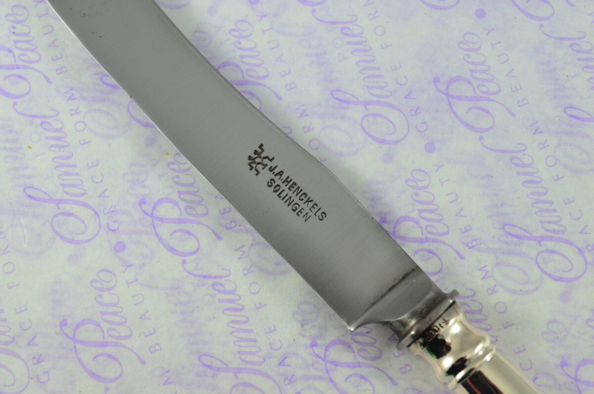4 German Knives Sterling Silver 800 Silver Mark - Image 4