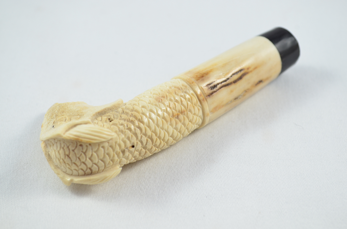 Pheasant Carved Walking Stick Cane Top Handle Stag Antler Horn Made Sheffield England - Image 4