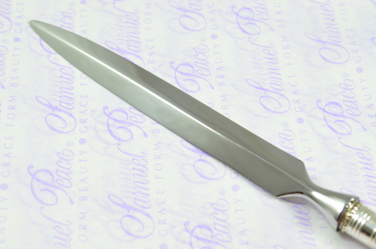 Hand Carved Astonishing Octopus Handled Silver Plated Ferruled Letter Opener Made in Sheffield 2020 - Image 8