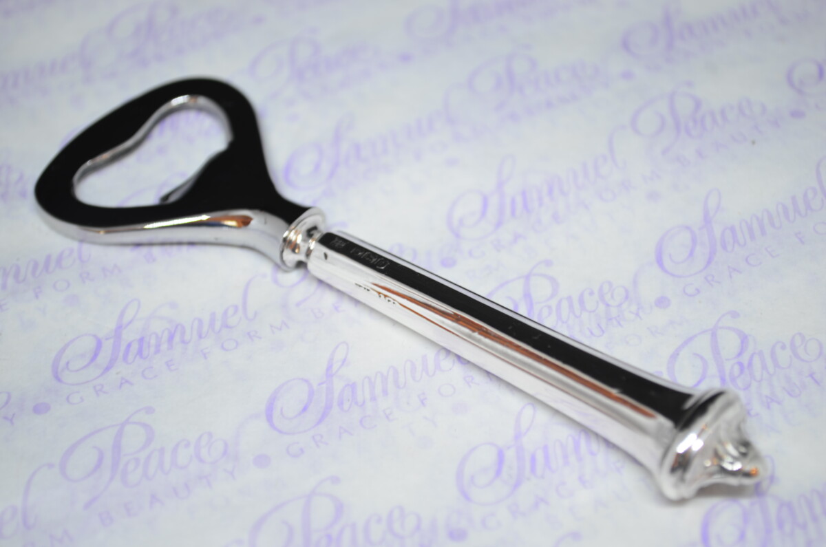 Thomas Bradbury and Sons Waverley Pattern Sterling Silver Bottle Opener Sheffield 1923 - Image 2