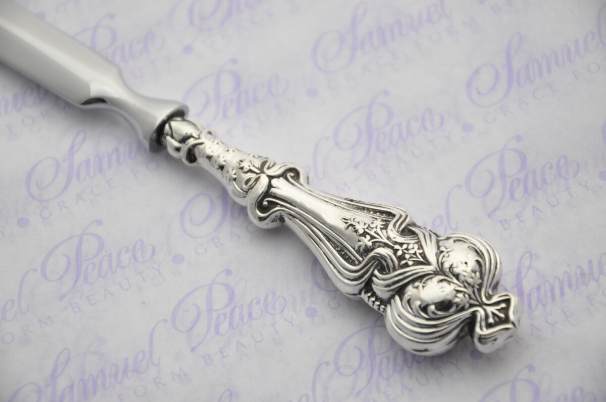 Heavy Ornate Pattern Sterling Silver Letter Opener Birmingham 1905 Gift Boxed - Image 4
