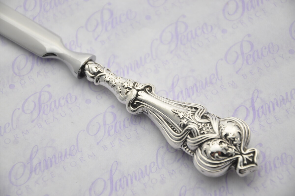 Heavy Ornate Pattern Sterling Silver Letter Opener Birmingham 1905 Gift Boxed - Image 3