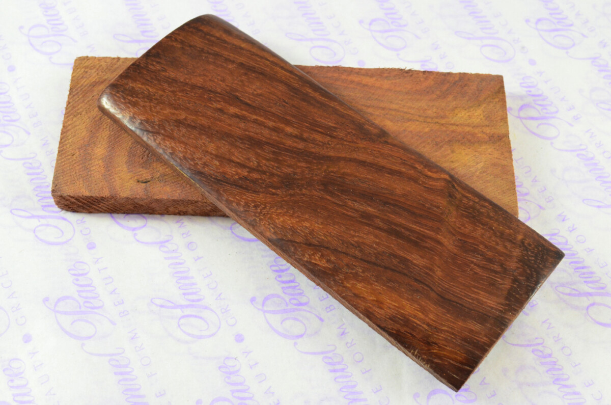 Pair of Rosewood Knife Scales Knife Making Parts Wood Blanks