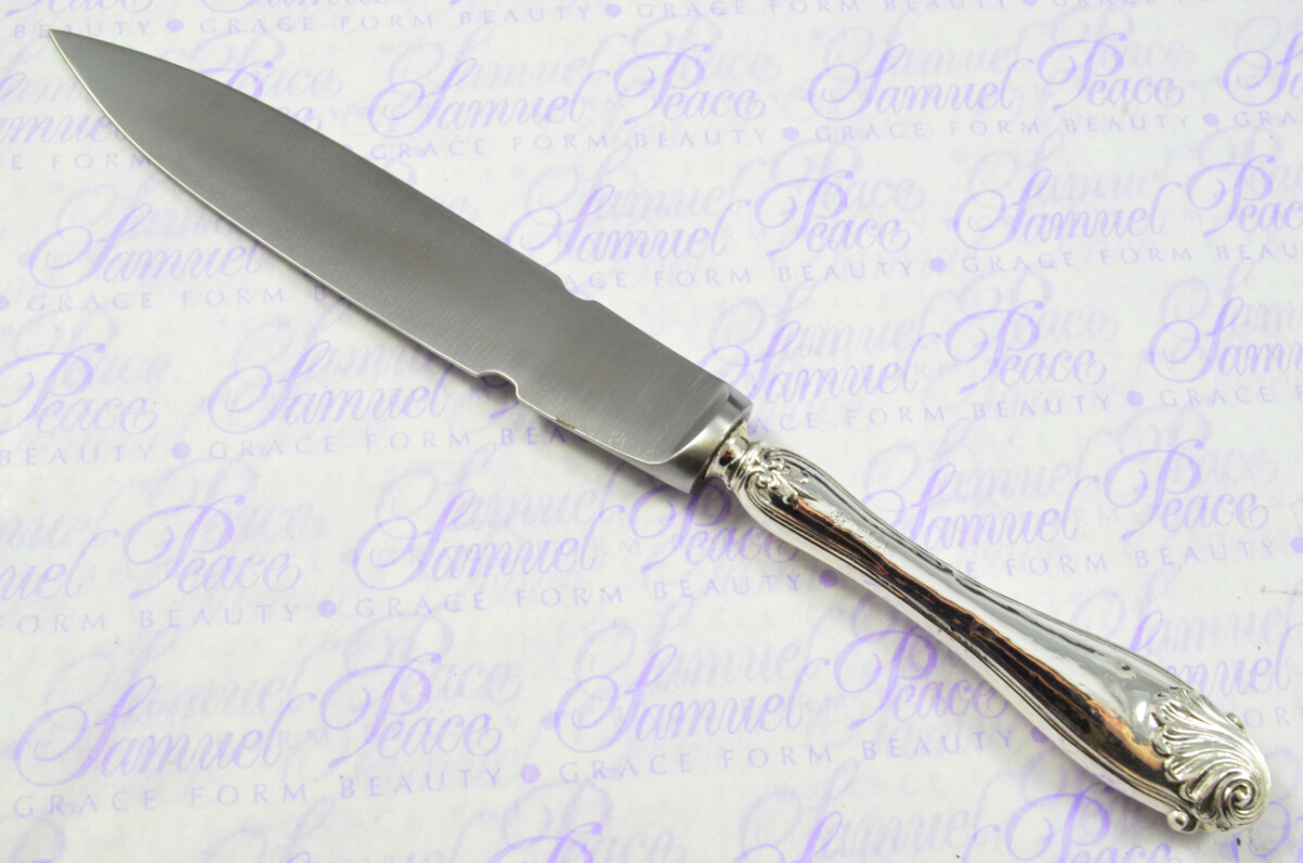 Cooper Brothers Sheffield Sterling Silver Handled Letter Opener Ornate Shell Pattern 1908 Cased - Image 3
