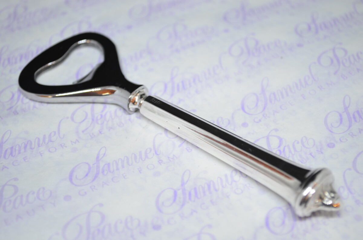 Thomas Bradbury and Sons Waverley Pattern Sterling Silver Bottle Opener Sheffield 1923