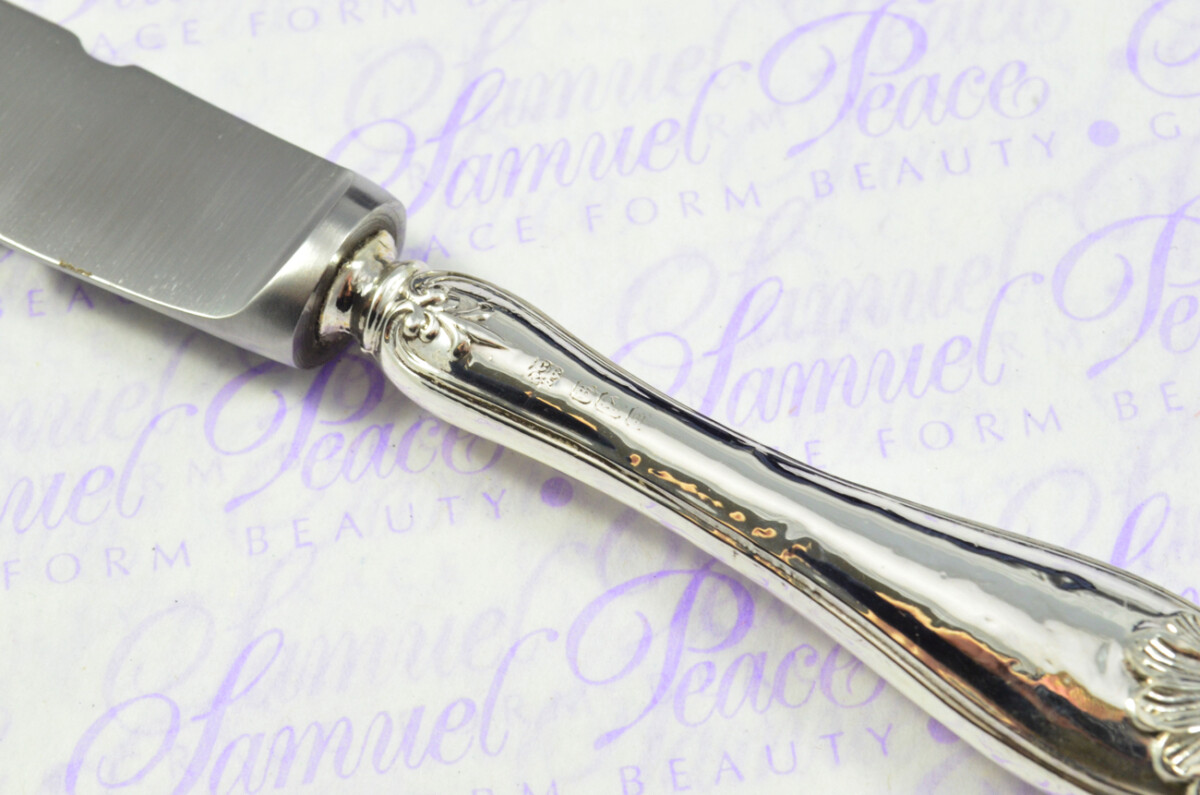 Cooper Brothers Sheffield Sterling Silver Handled Letter Opener Ornate Shell Pattern 1908 Cased - Image 5
