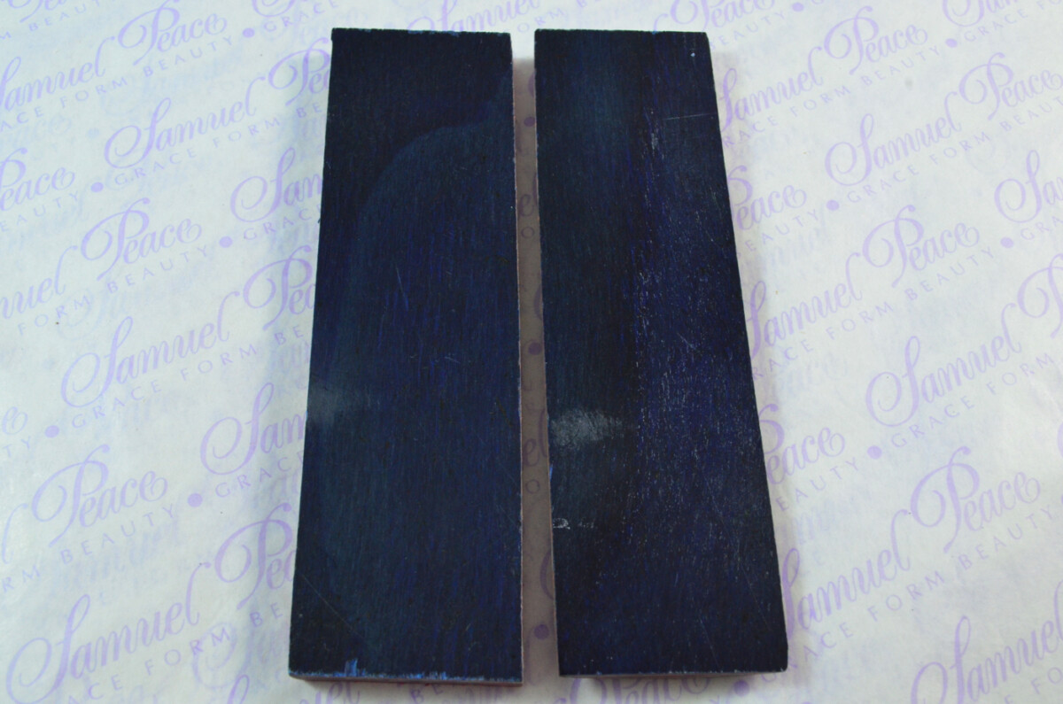 Pair of Rainbow Laminated Wood Knife Scales Knife Making Parts Wood Blanks - Image 2