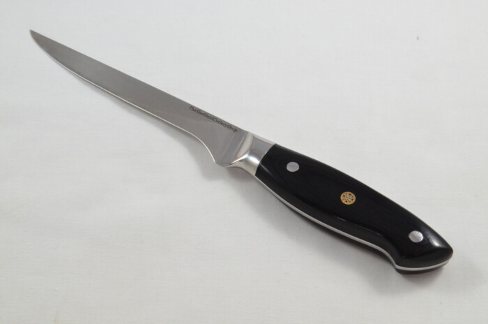 Black Wood Handled Filleting Knife 7" - Made In Sheffield High Carbon Stainless Steel Razor Sharp