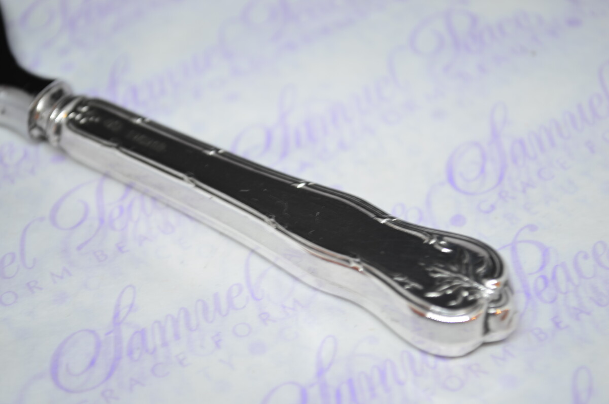 John Biggin Thistle Pattern Sterling Silver Bottle Opener Sheffield 1915 - Image 2