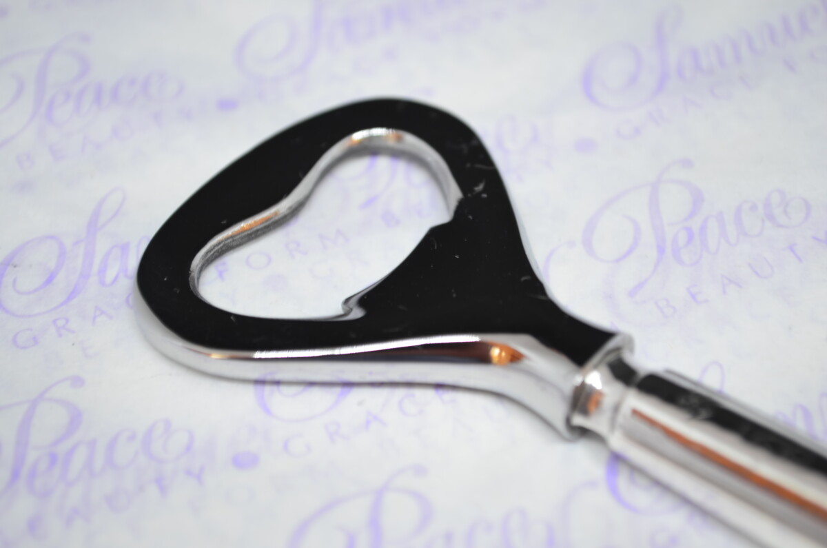 Thomas Bradbury Sunburst Pattern Sterling Silver Bottle Opener Sheffield 1918 - Image 3