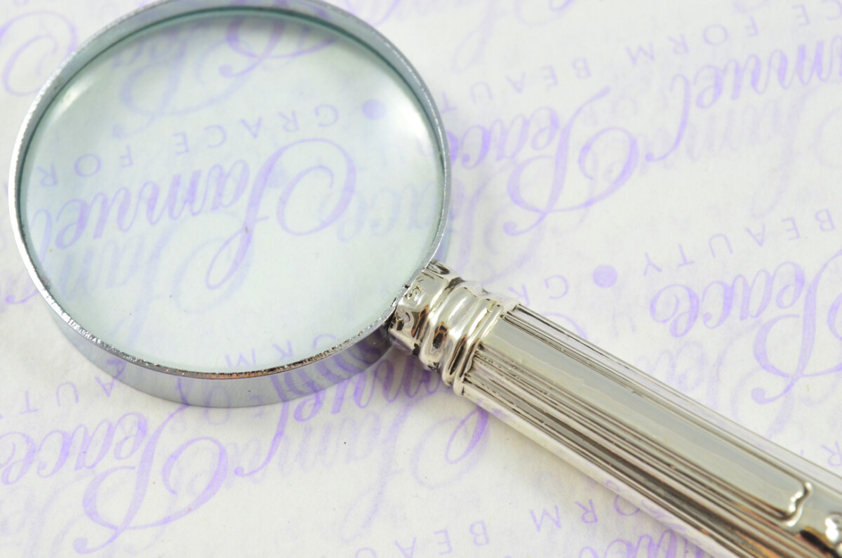 Aaron Hadfield Kings Pattern Sterling Silver Magnifying Glass Sheffield 1801 - Image 4