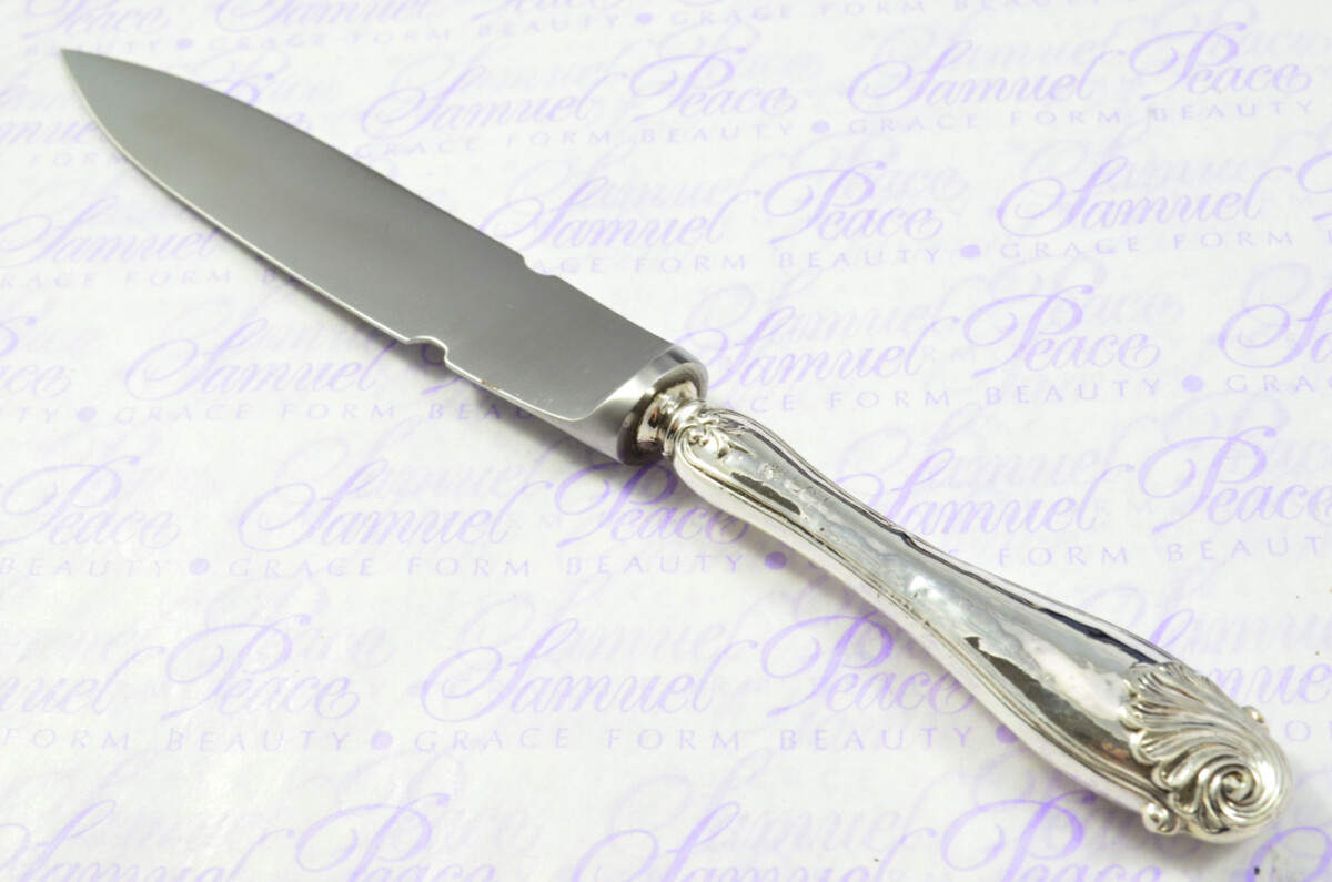 Cooper Brothers Sheffield Sterling Silver Handled Letter Opener Ornate Shell Pattern 1908 Cased - Image 8