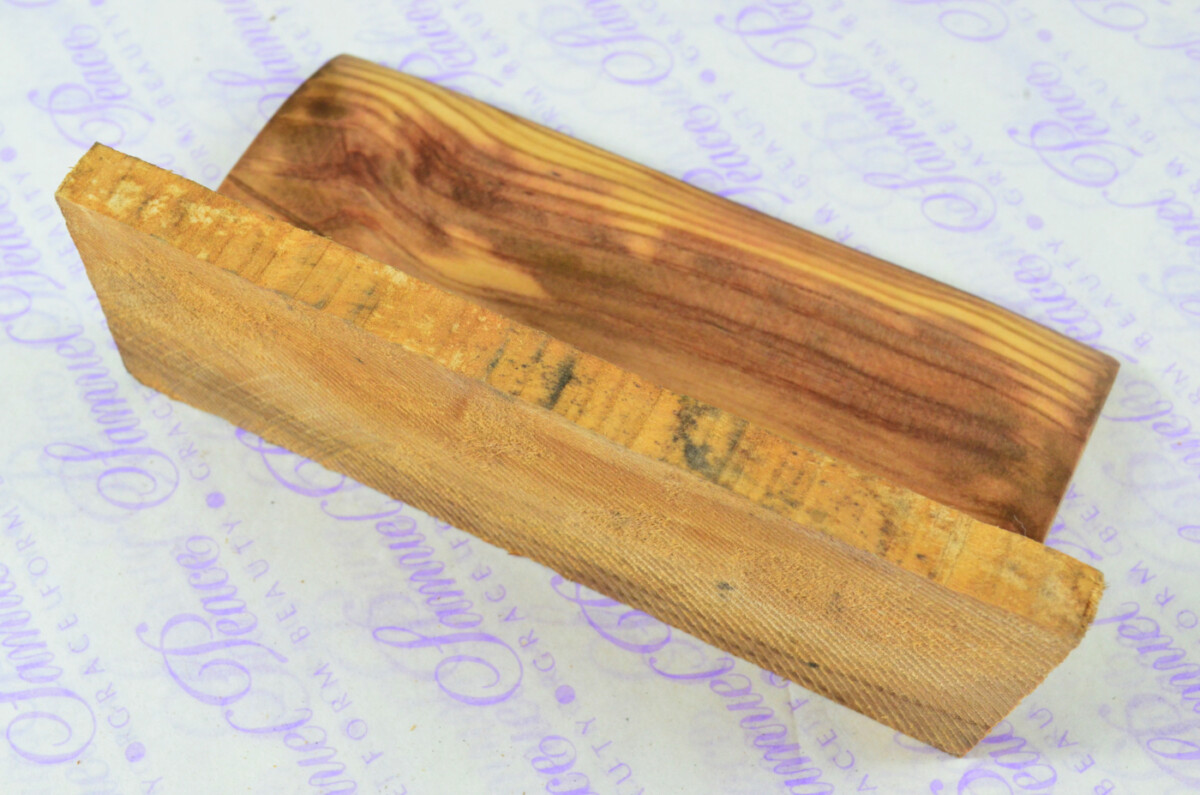 Pair of Olive Wood Knife Scales Knife Making Parts Wood Blanks - Image 4