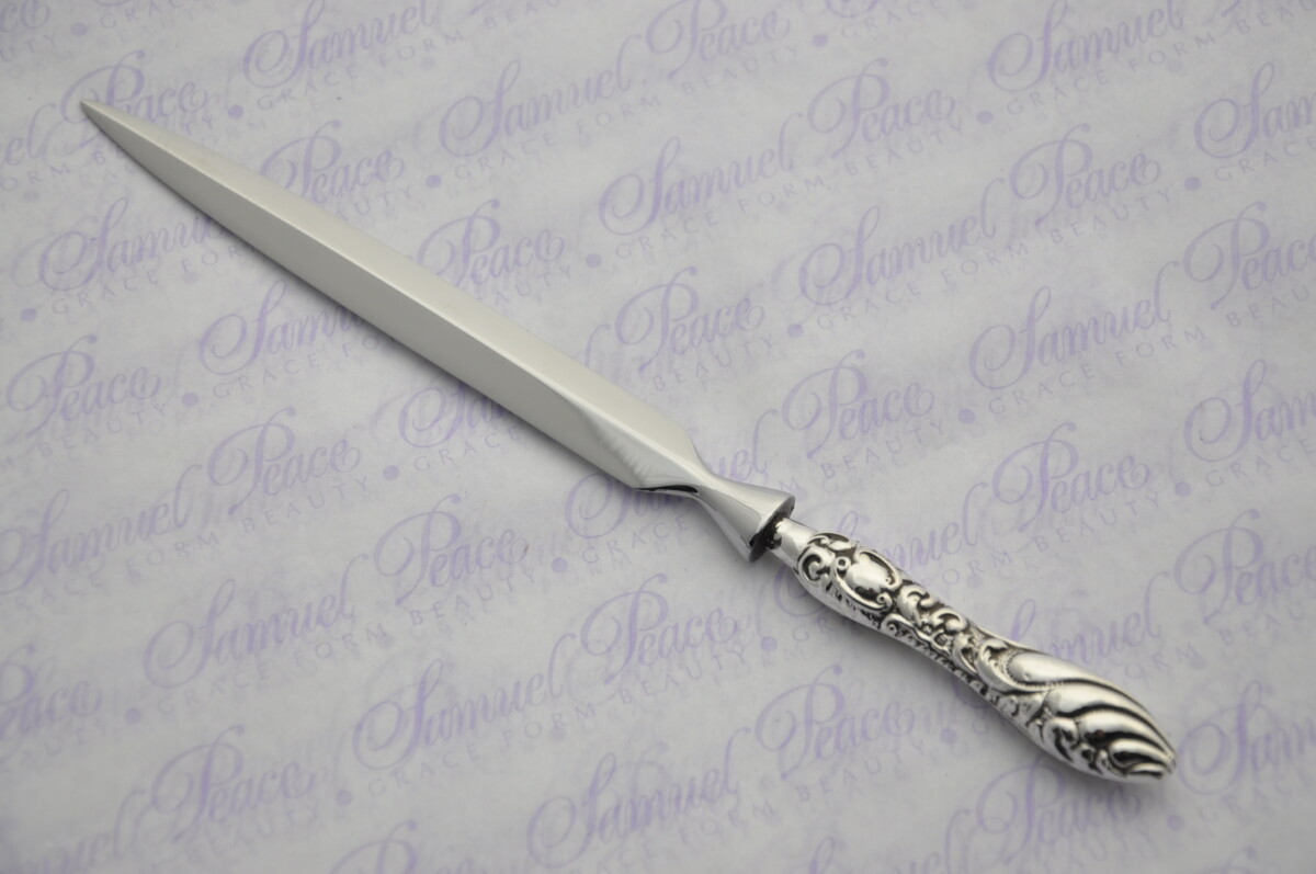 Heavy Ornate Pattern Sterling Silver Letter Opener Birmingham 1911 Gift Boxed - Image 4