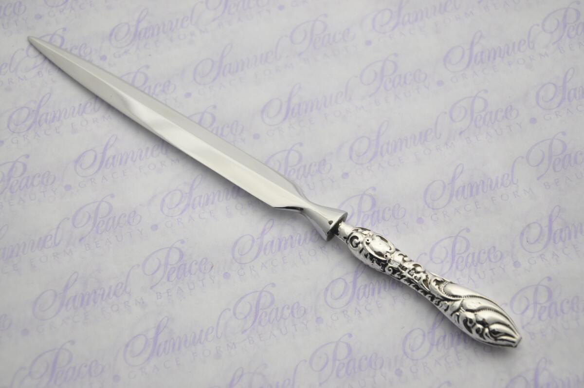 Heavy Ornate Pattern Sterling Silver Letter Opener Birmingham 1911 Gift Boxed - Image 3