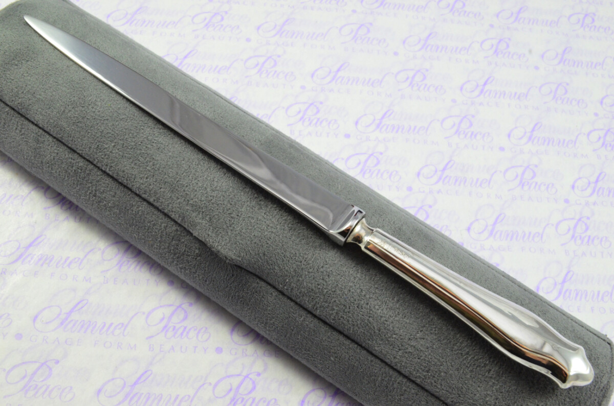 James Deakin & Sons Sheffield Sterling Silver Handled Letter Opener Seneca Pattern 1909 Cased