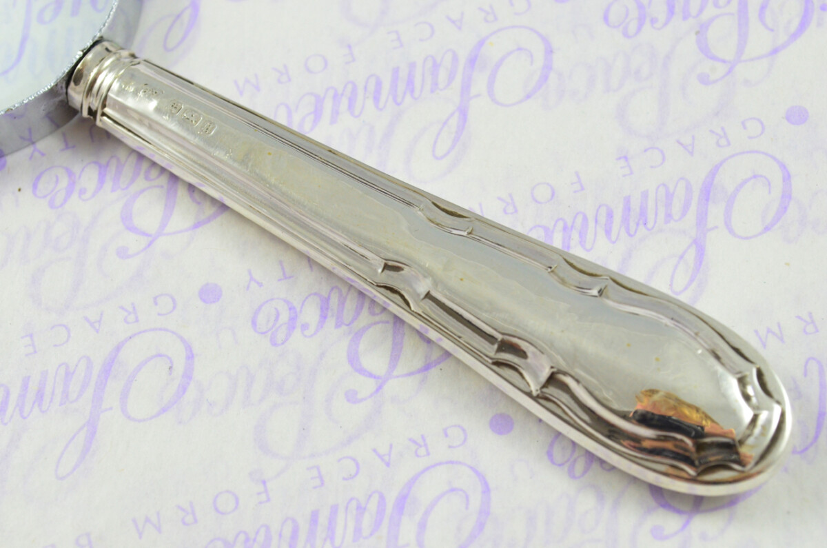 John Yates New Chippendale Pattern Sterling Silver Magnifying Glass Sheffield 1912 - Image 4