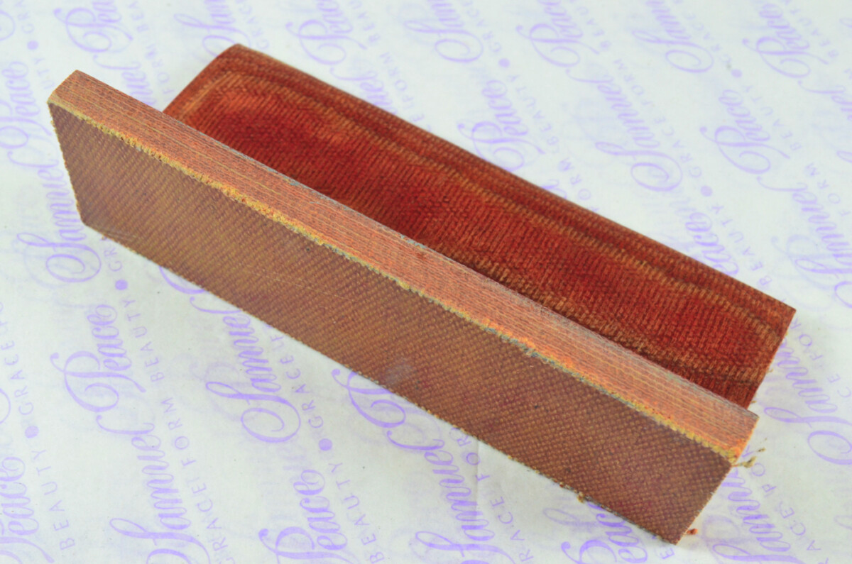 Pair of Military Red Canvas Micarta Knife Scales Knife Making Parts Micarta Blanks - Image 4