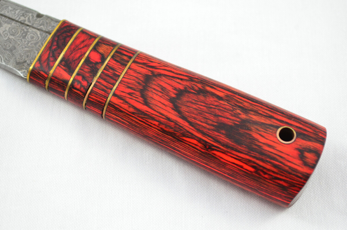 New Fantastic Genuine Laminate Handle Sgian Dubh Bottle Opener Damascus Steel Made in Sheffield England - Image 3