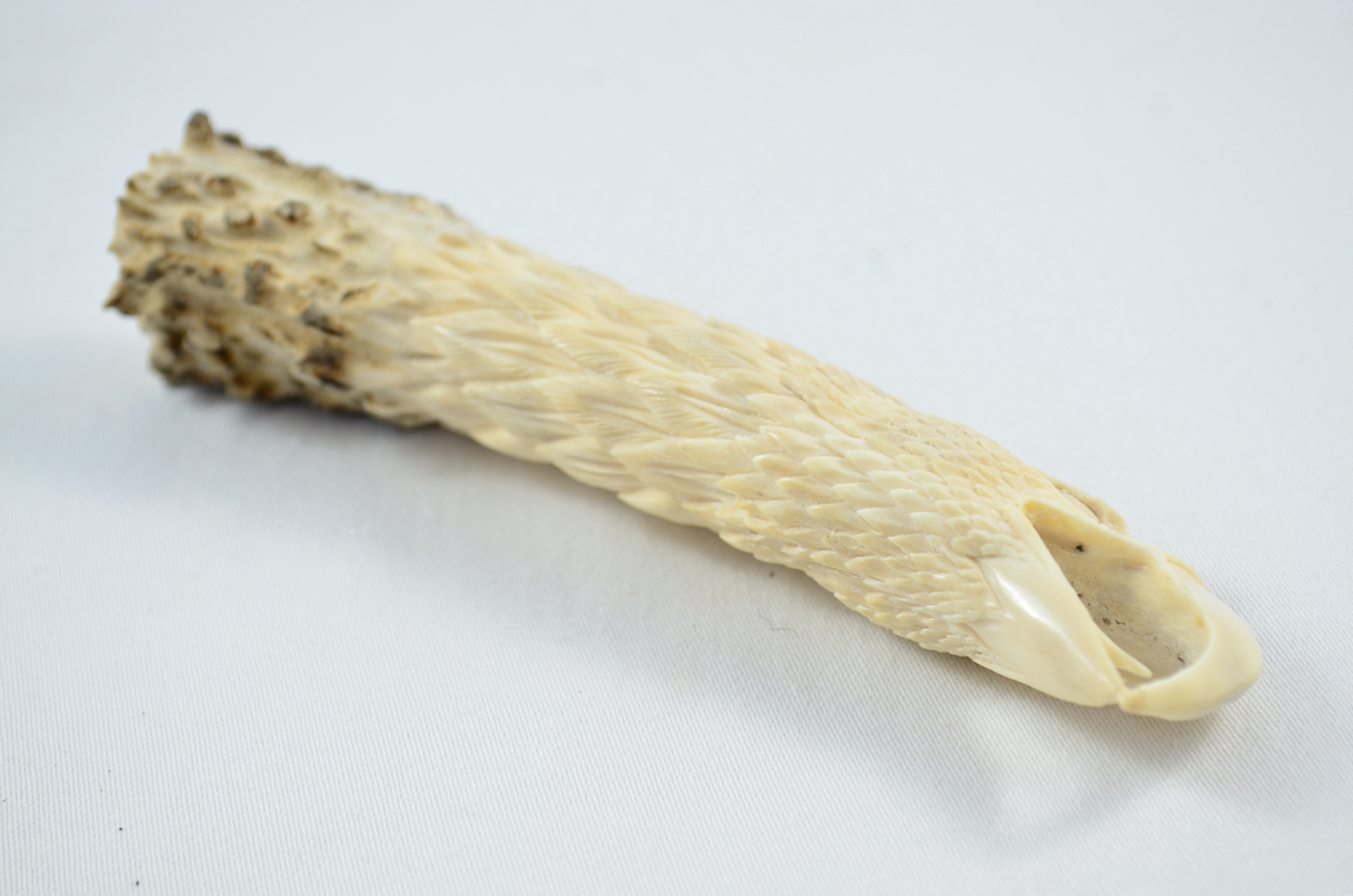 Eagle Carved Walking Stick Cane Top Handle Stag Antler Horn Made Sheffield England - Image 3