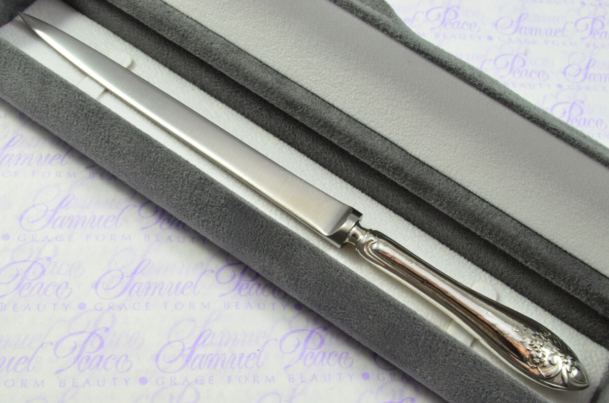 James & William Deakin Sheffield Sterling Silver Handled Letter Opener Hatton Pattern 1913 Cased - Image 2