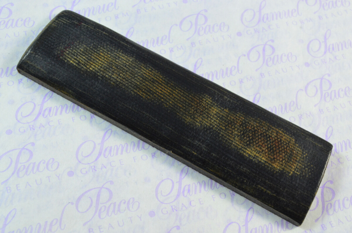 Pair of Yellow & Jet Black Canvas Micarta Knife Scales Knife Making Parts Micarta Blanks - Image 3