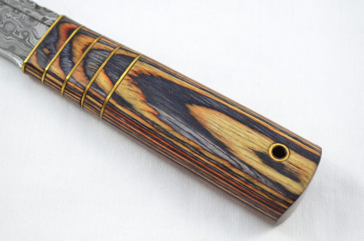 New Fantastic Genuine Laminate Handle Sgian Dubh Bottle Opener Damascus Steel Made in Sheffield England - Image 3